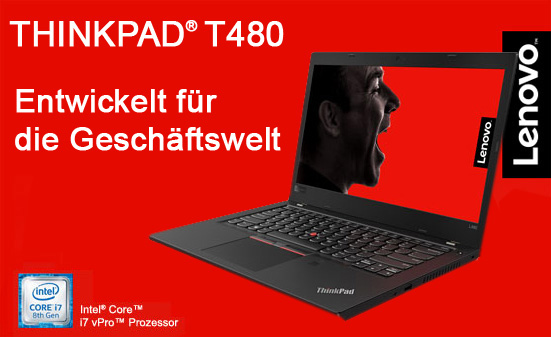 ThinkPad T480 von Lenovo  verschiedene Modelle auf Wunsch frei