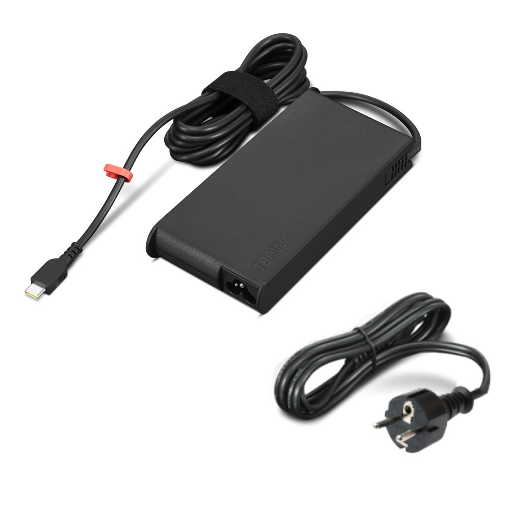 Lenovo ThinkPad Mobile Workstation 180W USB-C GaN Slim AC Adapter-EU #4X21U28835