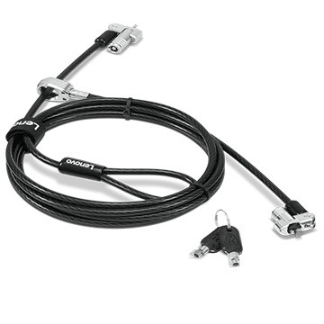 Lenovo NanoSaver Twin Head Cable Lock #4XE1B81916 Campus