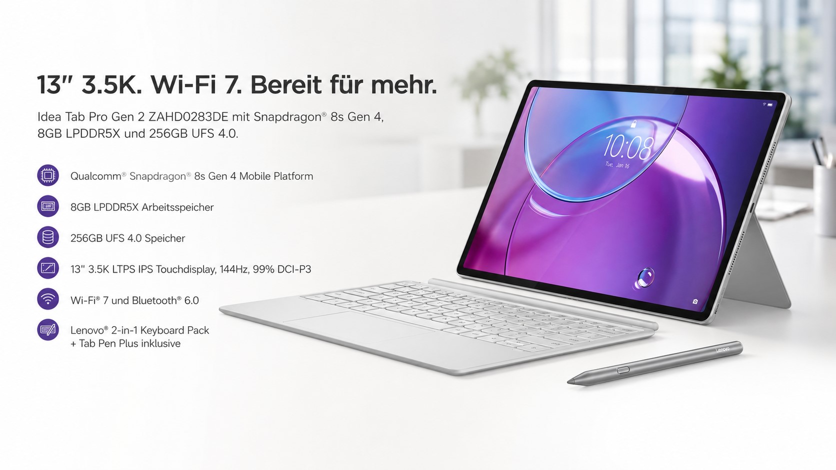Lenovo Idea Tab Pro ZAHD0283DE Campus