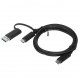 Lenovo USB-C Anschlusskabel 1m inkl. USB-A Adapter #4X90U90618 Campus
